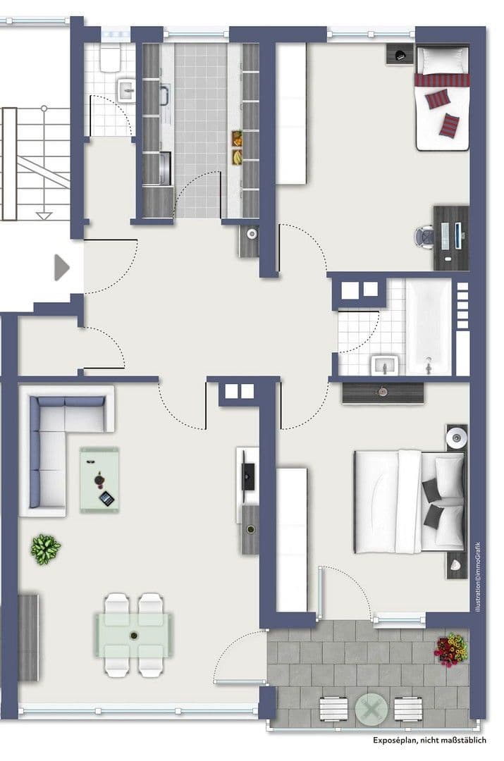 Pronájem bytu 3+1 83 m², Karlstr. 21, Fürth, Bavorsko Pronájem bytu 3+1 83 m², Karlstr. 21, Fürth, Bavorsko