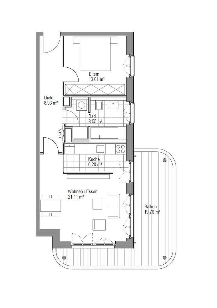 Prodej bytu 2+1 68 m², Frankfurt, Hessen Prodej bytu 2+1 68 m², Frankfurt, Hessen