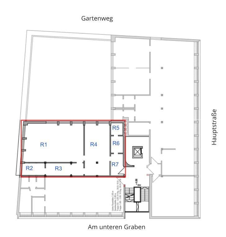 Pronájem kanceláře 90 m², Hauptstraße 9, Mosbach, Bádensko-Württembersko Pronájem kanceláře 90 m², Hauptstraße 9, Mosbach, Bádensko-Württembersko