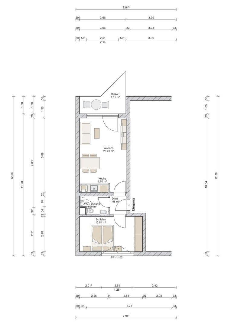 Prodej bytu 2+1 43 m², Peter-Krahe-Straße 16, Düsseldorf, Severní Porýní-Vestfálsko Prodej bytu 2+1 43 m², Peter-Krahe-Straße 16, Düsseldorf, Severní Porýní-Vestfálsko