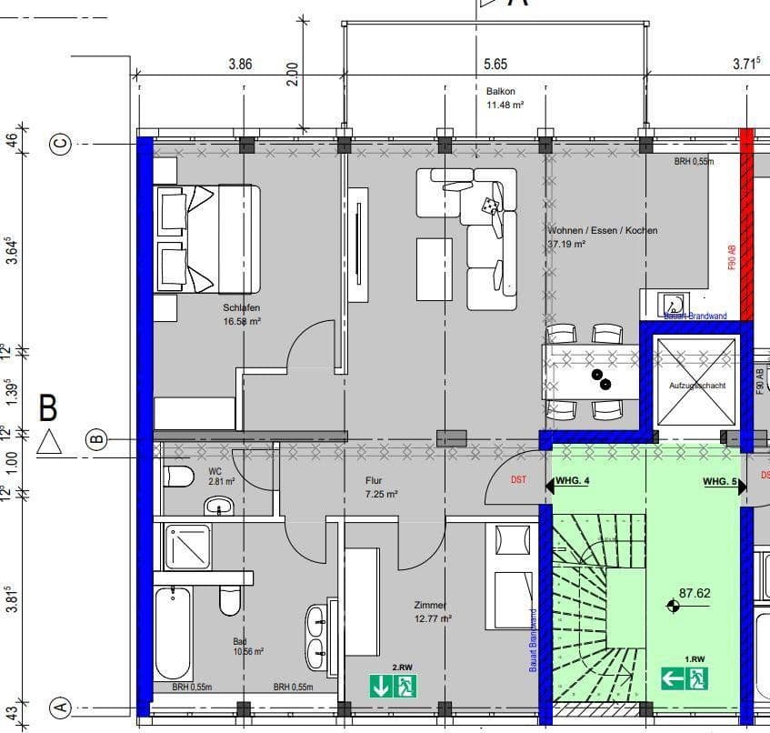 Pronájem bytu 3+1 93 m², Henriettenstr. 2a, Essen, Severní Porýní-Vestfálsko Pronájem bytu 3+1 93 m², Henriettenstr. 2a, Essen, Severní Porýní-Vestfálsko