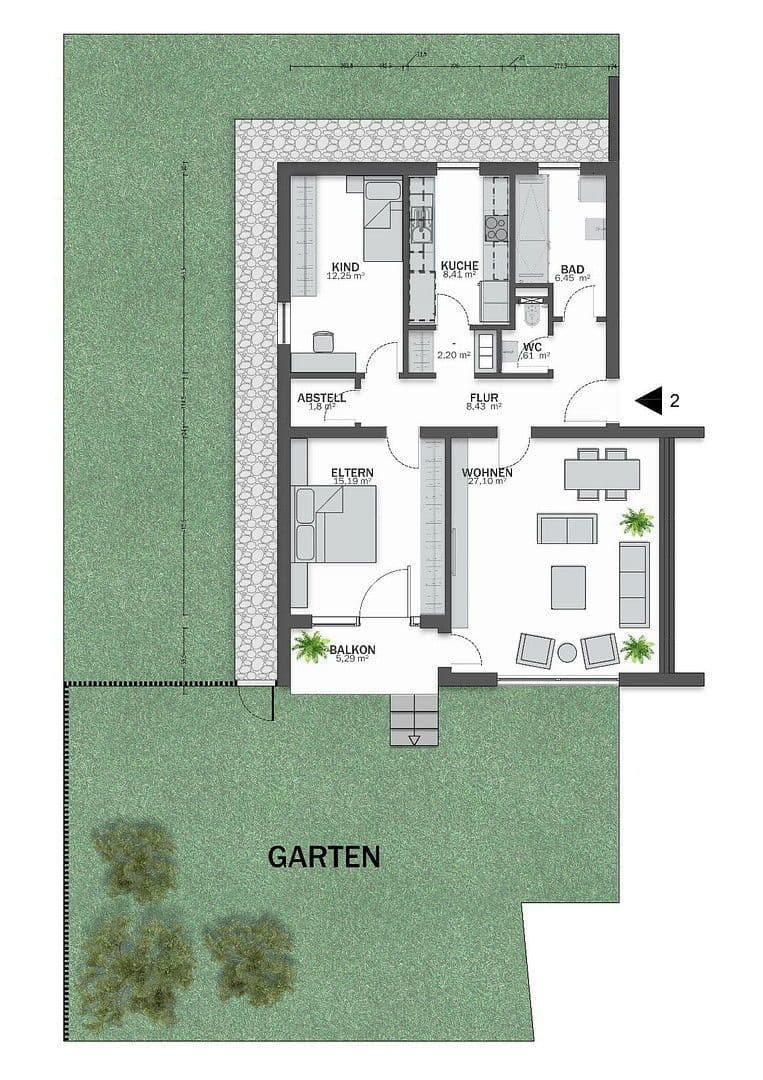 Prodej bytu 3+1 82 m², Bäckergasse 7a, Schwarzenbruck, Bavorsko Prodej bytu 3+1 82 m², Bäckergasse 7a, Schwarzenbruck, Bavorsko