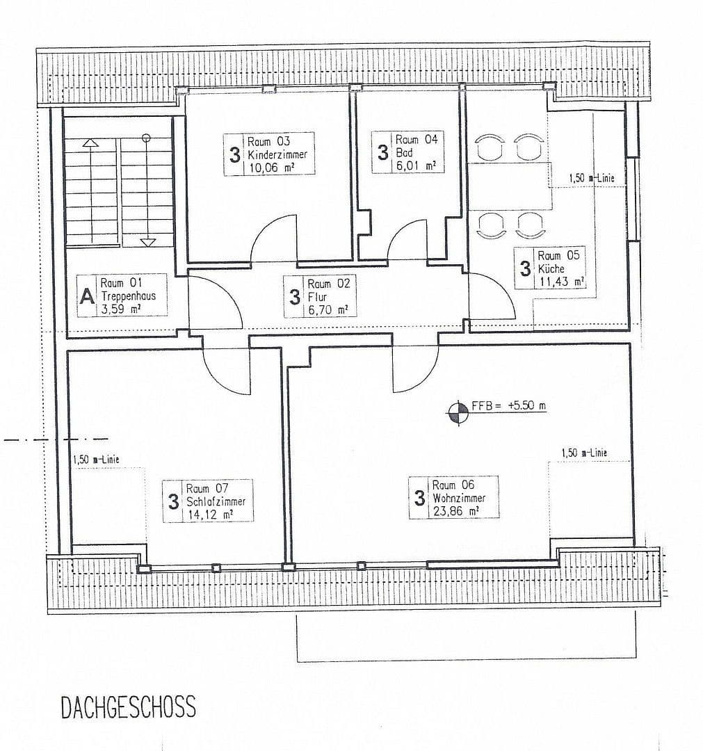 Pronájem bytu 3+1 73 m², Wiesenstraße 12, Eltville am Rhein, Hessen Pronájem bytu 3+1 73 m², Wiesenstraße 12, Eltville am Rhein, Hessen