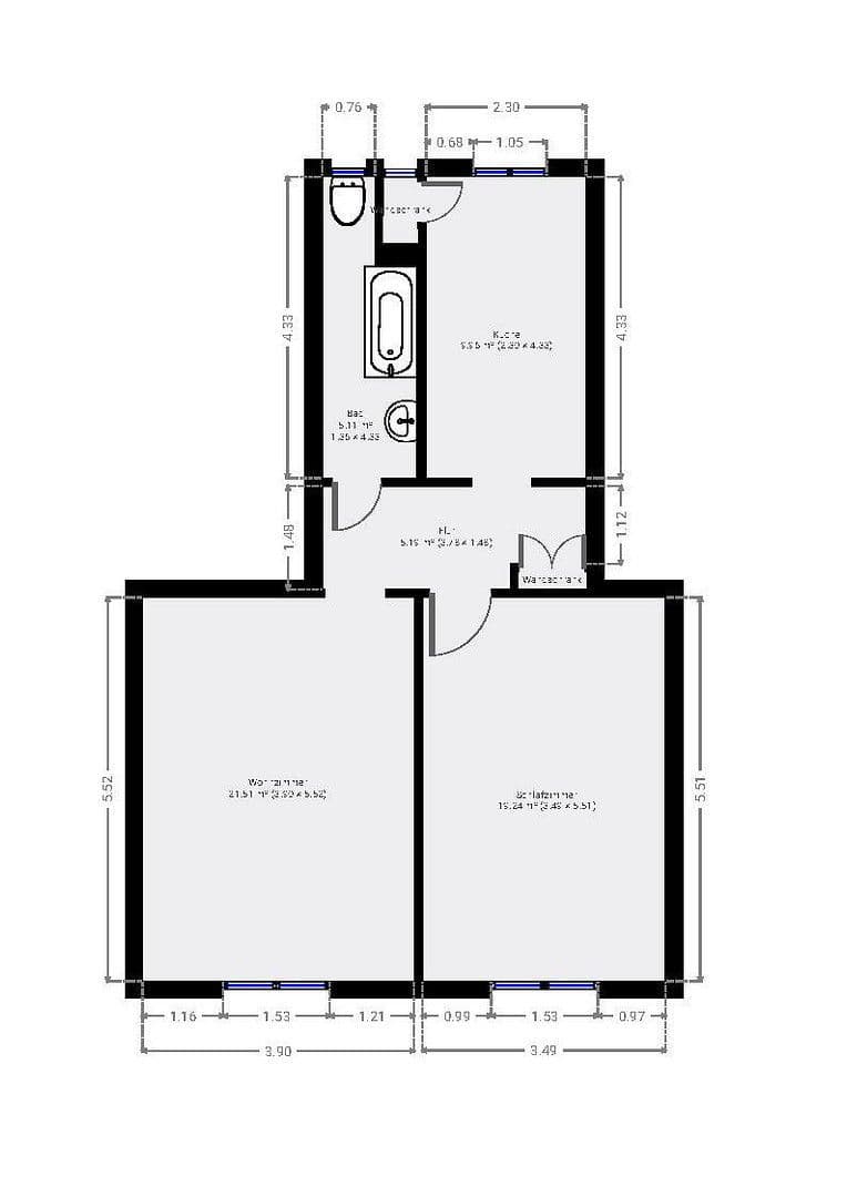 Pronájem bytu 2+1 64 m², Berlin, Berlín Pronájem bytu 2+1 64 m², Berlin, Berlín
