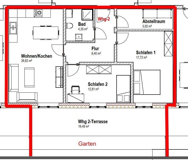 Pronájem bytu 3+1 86 m², Goethestr. 4, Sarstedt, Dolní Sasko Pronájem bytu 3+1 86 m², Goethestr. 4, Sarstedt, Dolní Sasko