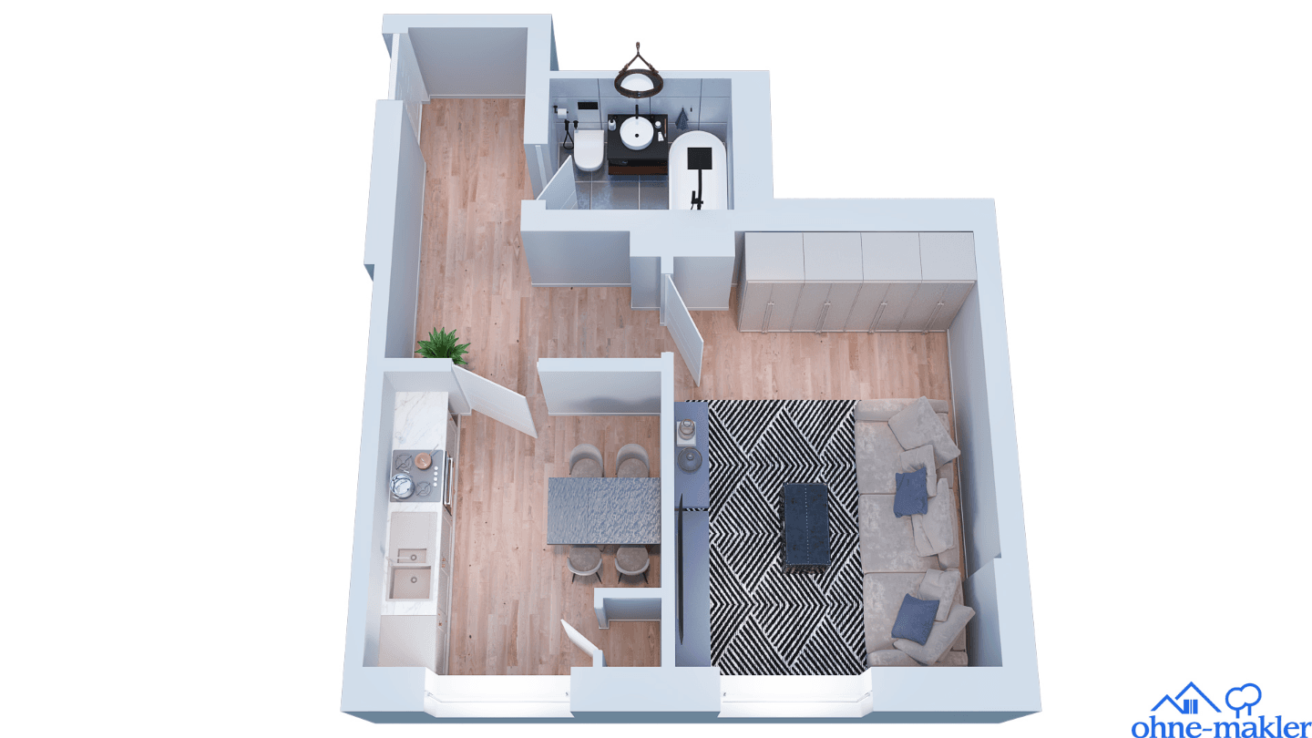 Pronájem bytu 3+1 35 m², Auf der Papenburg 11, Hannover, Dolní Sasko Pronájem bytu 3+1 35 m², Auf der Papenburg 11, Hannover, Dolní Sasko