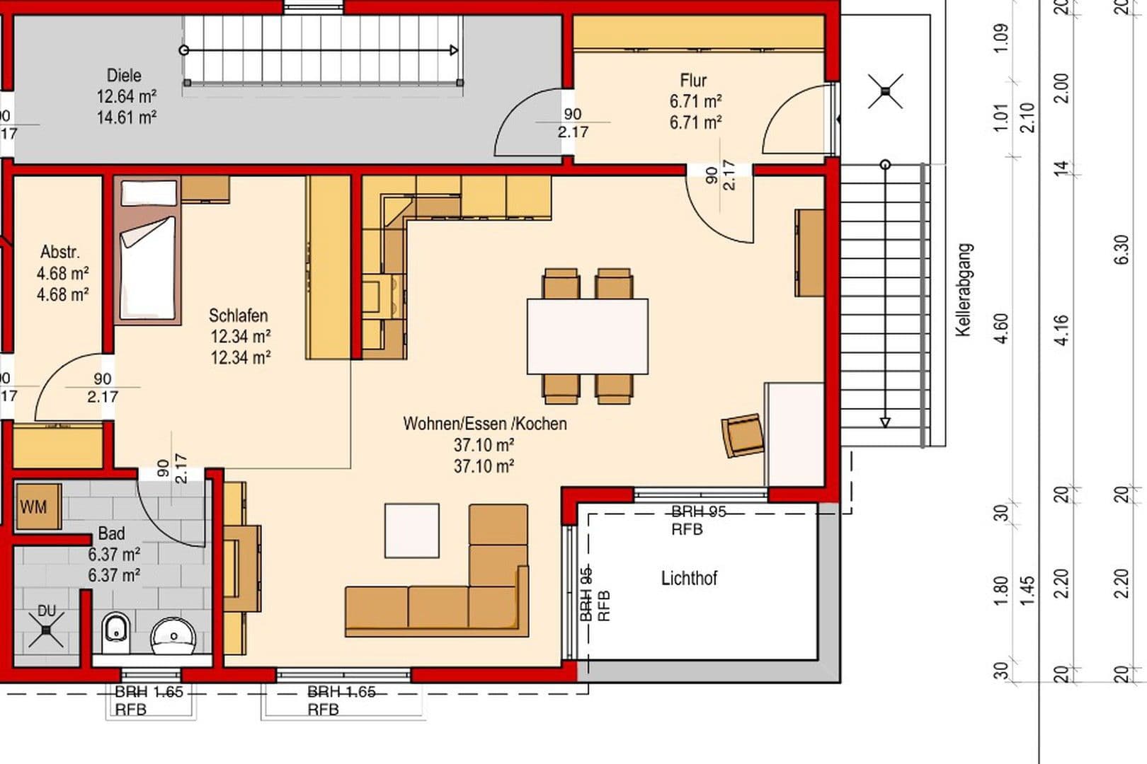 Pronájem bytu 3+1 67 m², Daimlerstraße 4, Rottenburg am Neckar, Bádensko-Württembersko Pronájem bytu 3+1 67 m², Daimlerstraße 4, Rottenburg am Neckar, Bádensko-Württembersko