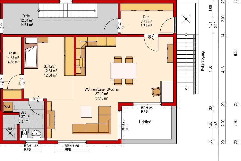 Pronájem bytu 3+1 67 m², Daimlerstraße 4, Rottenburg am Neckar, Bádensko-Württembersko Pronájem bytu 3+1 67 m², Daimlerstraße 4, Rottenburg am Neckar, Bádensko-Württembersko