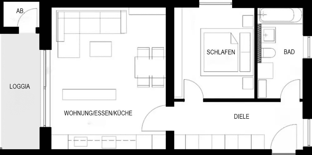 Pronájem bytu 2+1 40 m², Jean-Weipert-Straße 3, Offenbach am Main, Hessen Pronájem bytu 2+1 40 m², Jean-Weipert-Straße 3, Offenbach am Main, Hessen