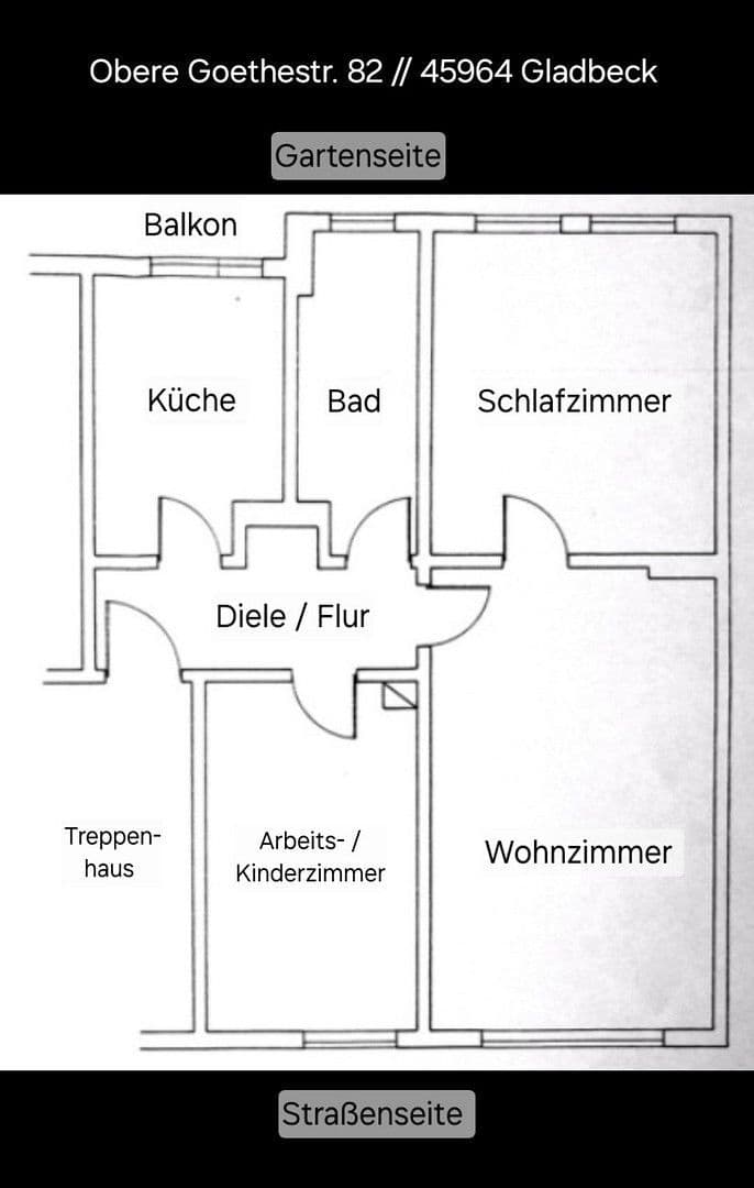 Pronájem bytu 3+1 60 m², Obere Goethestraße 82, Gladbeck, Severní Porýní-Vestfálsko Pronájem bytu 3+1 60 m², Obere Goethestraße 82, Gladbeck, Severní Porýní-Vestfálsko