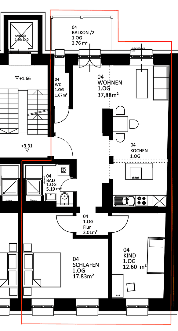 Pronájem bytu 3+1 80 m², Kapuzinerstraße 15, München, Bavorsko Pronájem bytu 3+1 80 m², Kapuzinerstraße 15, München, Bavorsko