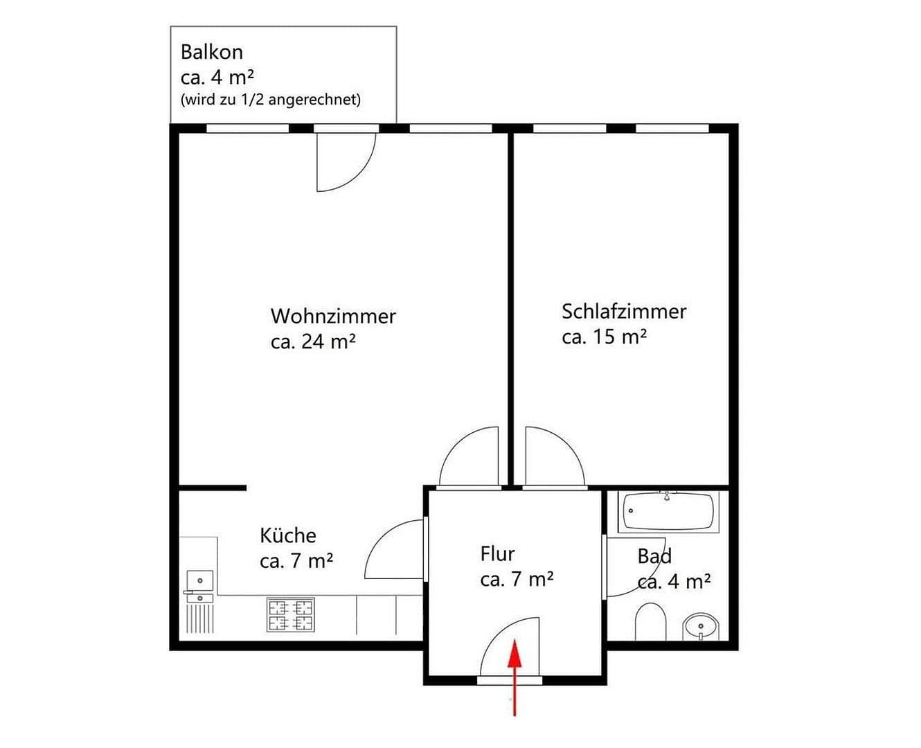 Pronájem bytu 2+1 59 m², Bremen, Bremen Pronájem bytu 2+1 59 m², Bremen, Bremen