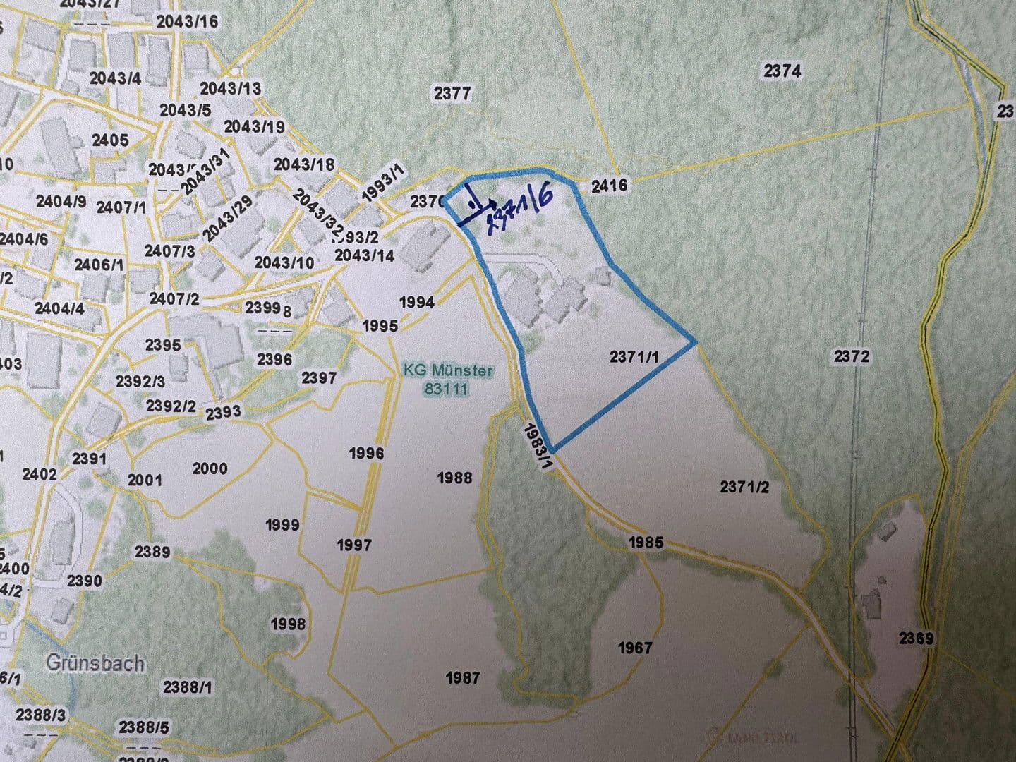 Prodej pozemku 454 m², Grünsbach, 122, Münster, Tyrolsko Prodej pozemku 454 m², Grünsbach, 122, Münster, Tyrolsko