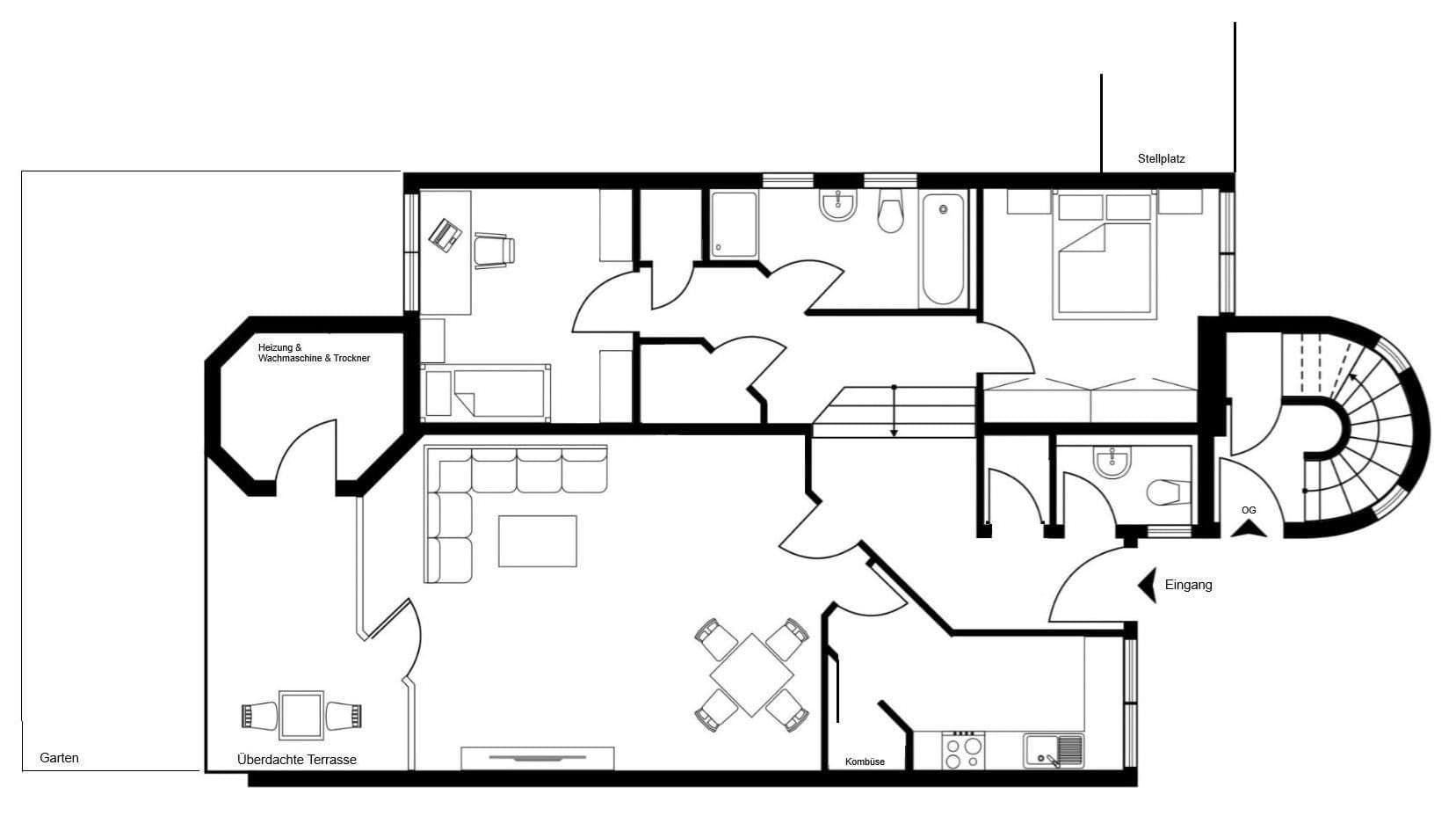 Pronájem bytu 3+1 92 m², Ampferweg 1, Göttingen, Dolní Sasko Pronájem bytu 3+1 92 m², Ampferweg 1, Göttingen, Dolní Sasko