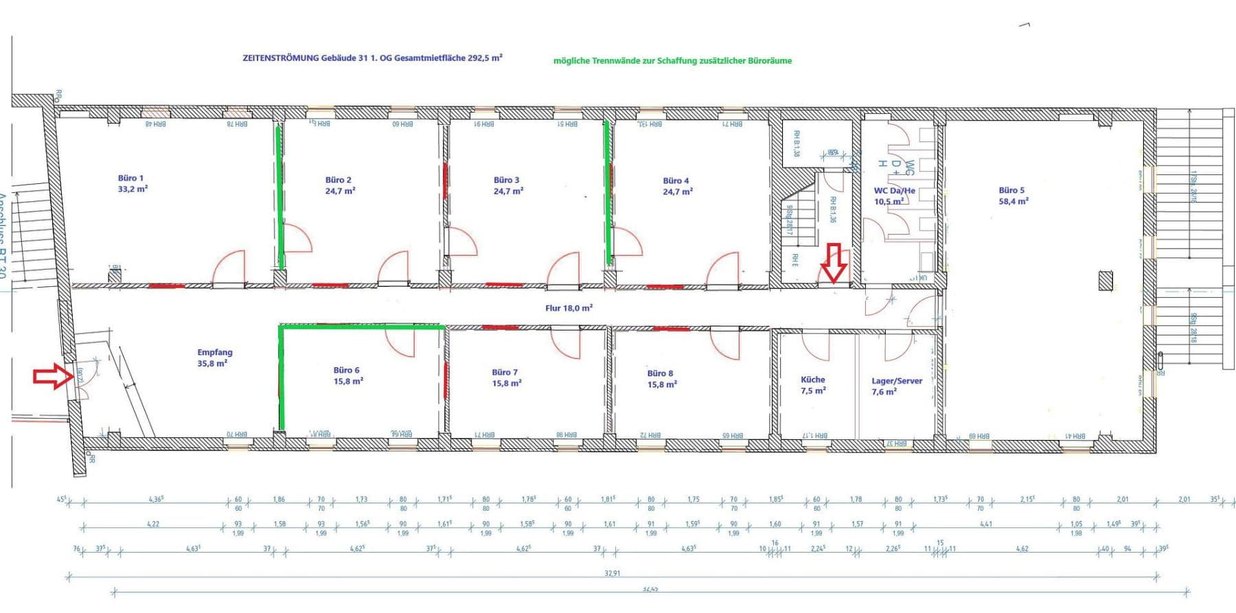 Pronájem kanceláře 293 m², Königsbrücker Straße 96, Dresden, Sasko Pronájem kanceláře 293 m², Königsbrücker Straße 96, Dresden, Sasko