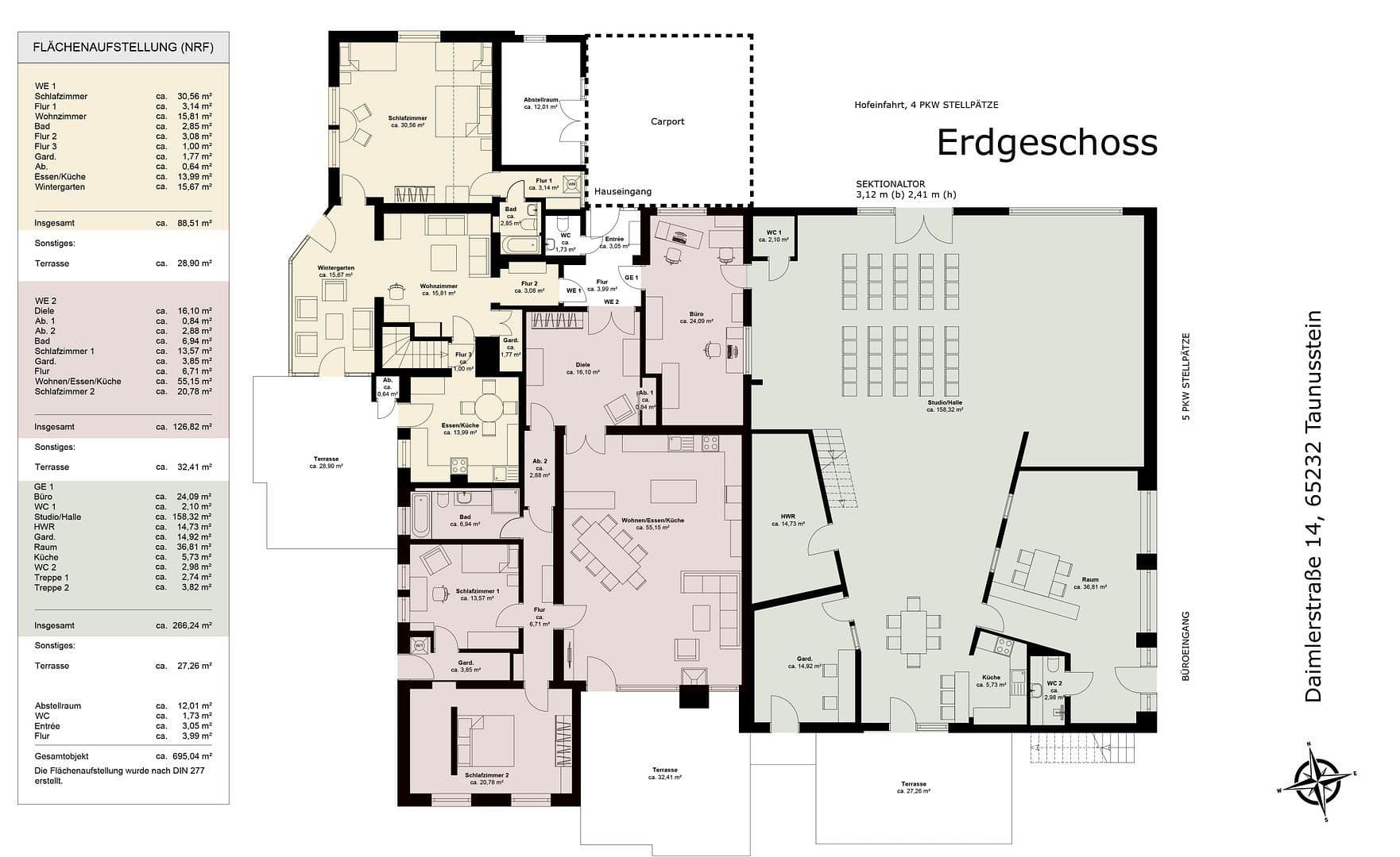 Prodej domu 330 m², pozemek 3.076 m², Daimlerstr. 14, Taunusstein, Hessen Prodej domu 330 m², pozemek 3.076 m², Daimlerstr. 14, Taunusstein, Hessen