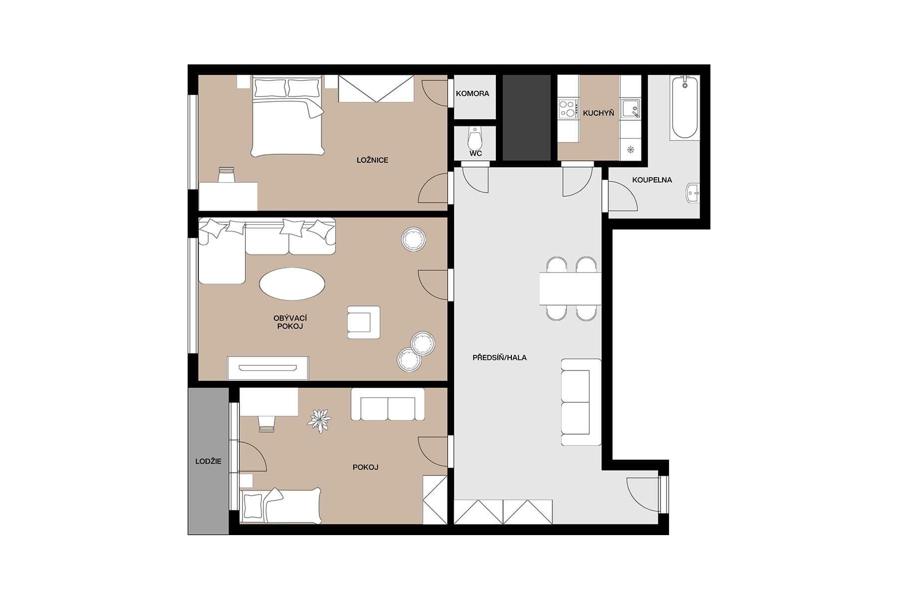 Prodej bytu 3+kk 125 m², Zelená, Praha, Praha Prodej bytu 3+kk 125 m², Zelená, Praha, Praha