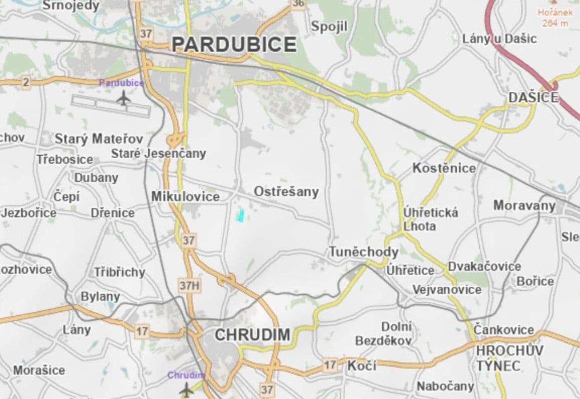 Prodej pozemku 35.134 m², Ostřešany, Pardubický kraj Prodej pozemku 35.134 m², Ostřešany, Pardubický kraj