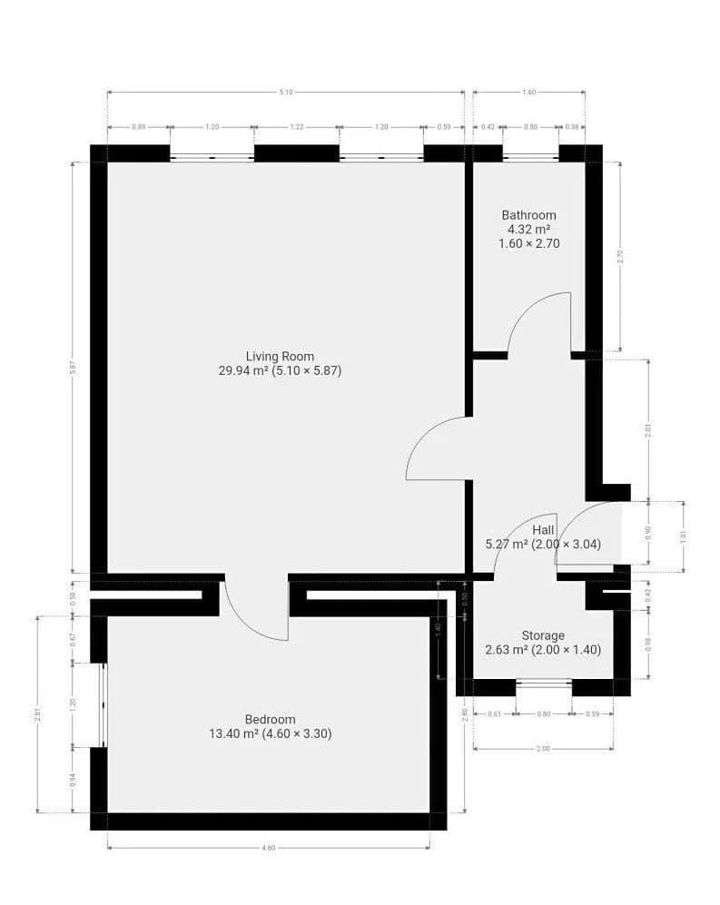 Pronájem bytu 2+kk 59 m², U Družstva Život, Praha, Praha Pronájem bytu 2+kk 59 m², U Družstva Život, Praha, Praha
