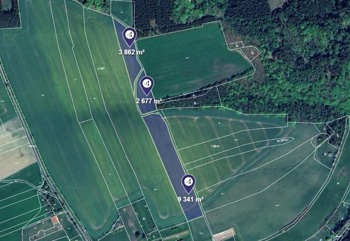 Prodej pozemku 15.880 m², Hřebečníky, Středočeský kraj Prodej pozemku 15.880 m², Hřebečníky, Středočeský kraj