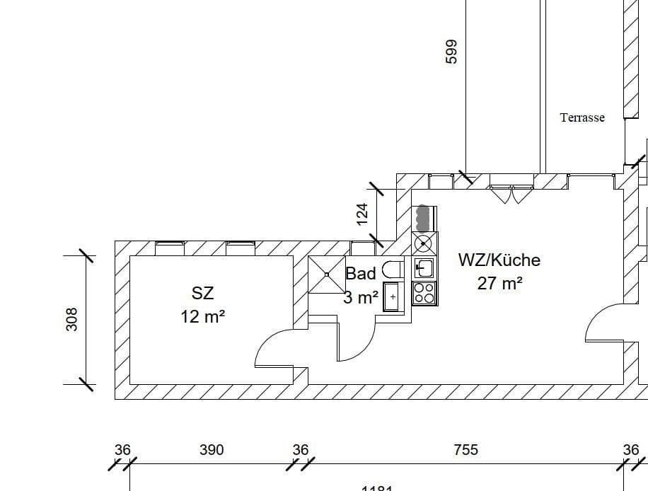 Pronájem bytu 2+1 44 m², Moritzstraße 68, Wiesbaden, Hessen Pronájem bytu 2+1 44 m², Moritzstraße 68, Wiesbaden, Hessen