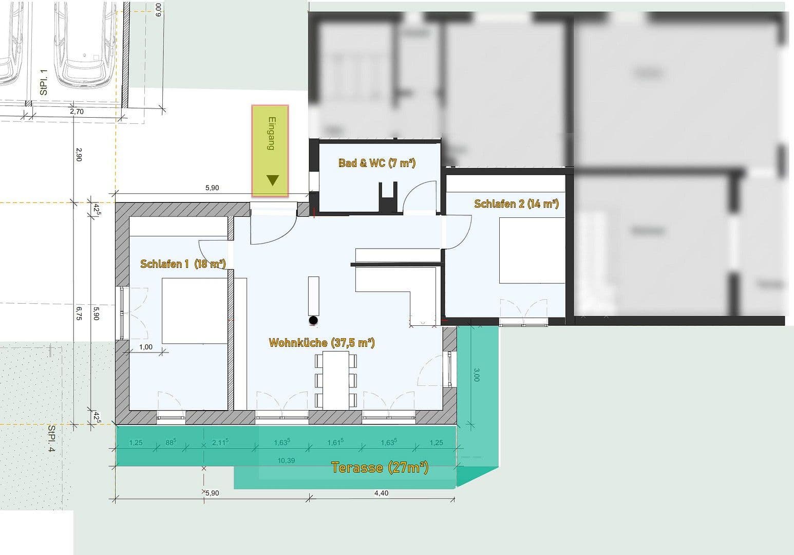 Pronájem bytu 3+1 86 m², Rohrdorf, Bavorsko Pronájem bytu 3+1 86 m², Rohrdorf, Bavorsko