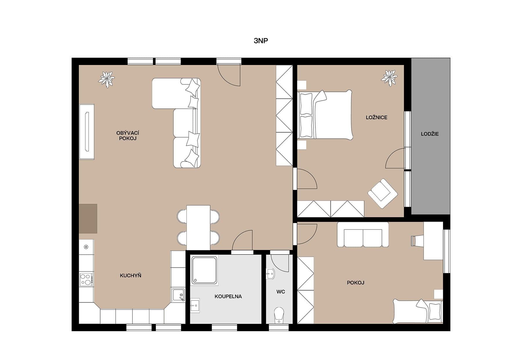 Pronájem bytu 3+kk 112 m², Adélčina, Praha, Praha Pronájem bytu 3+kk 112 m², Adélčina, Praha, Praha
