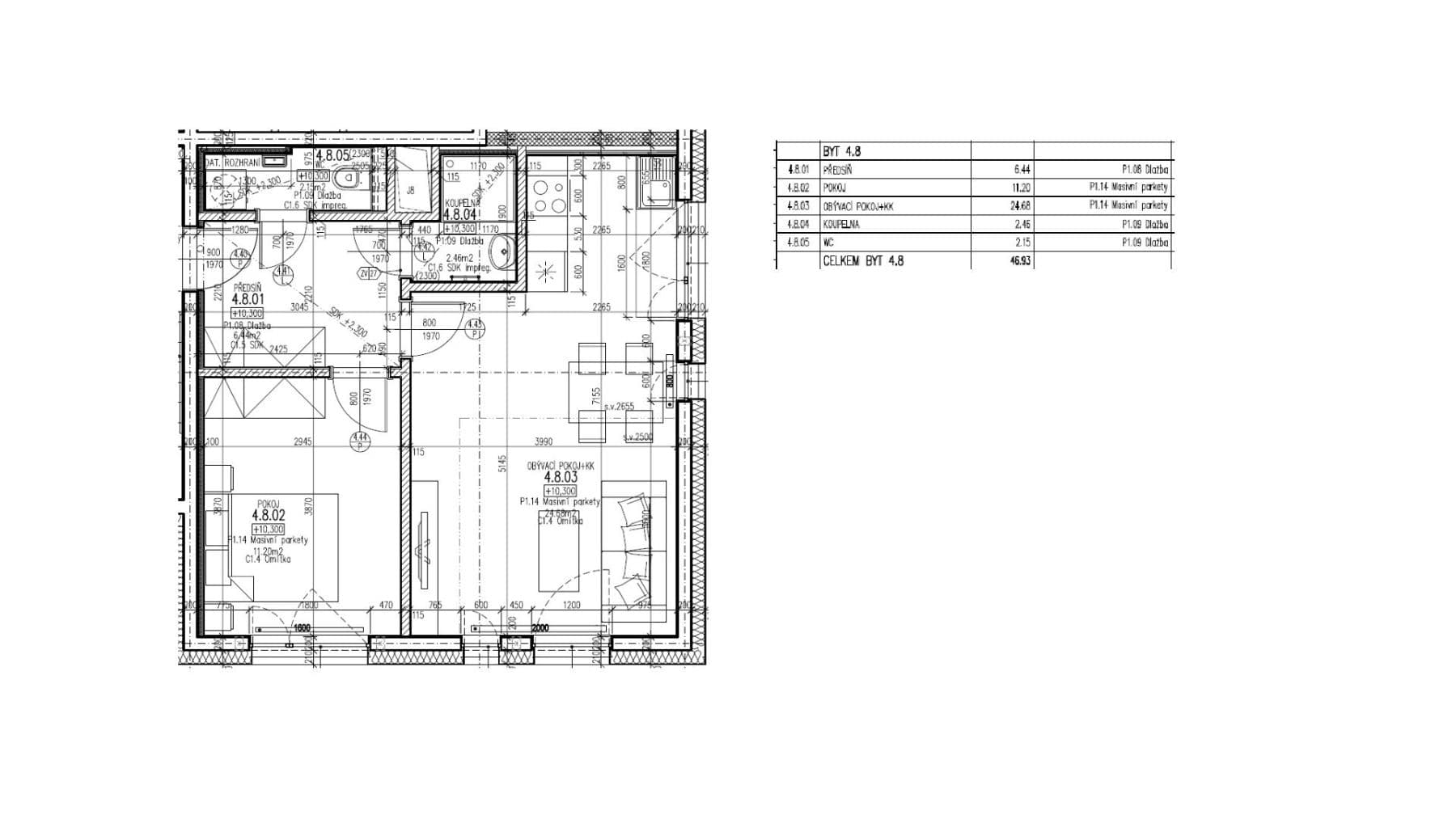Pronájem bytu 2+kk 47 m², Práčská, Praha, Praha Pronájem bytu 2+kk 47 m², Práčská, Praha, Praha