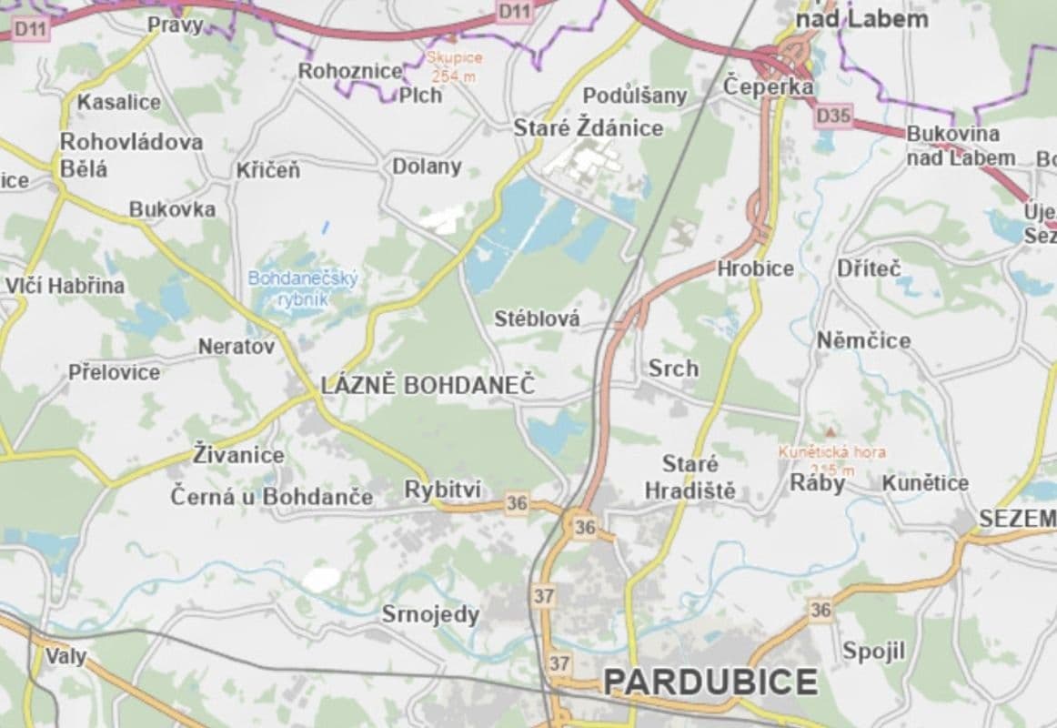 Prodej pozemku 1.671 m², Lázně Bohdaneč, Pardubický kraj Prodej pozemku 1.671 m², Lázně Bohdaneč, Pardubický kraj