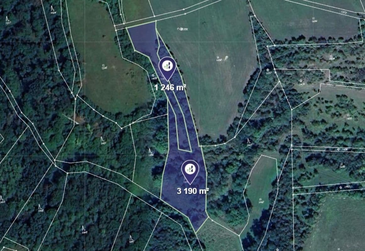 Prodej pozemku 4.436 m², Vysoká, Středočeský kraj Prodej pozemku 4.436 m², Vysoká, Středočeský kraj