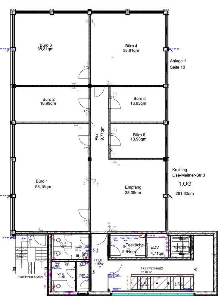 Pronájem kanceláře 262 m², Lise-Meitner-Straße 3, Krailling, Bavorsko Pronájem kanceláře 262 m², Lise-Meitner-Straße 3, Krailling, Bavorsko