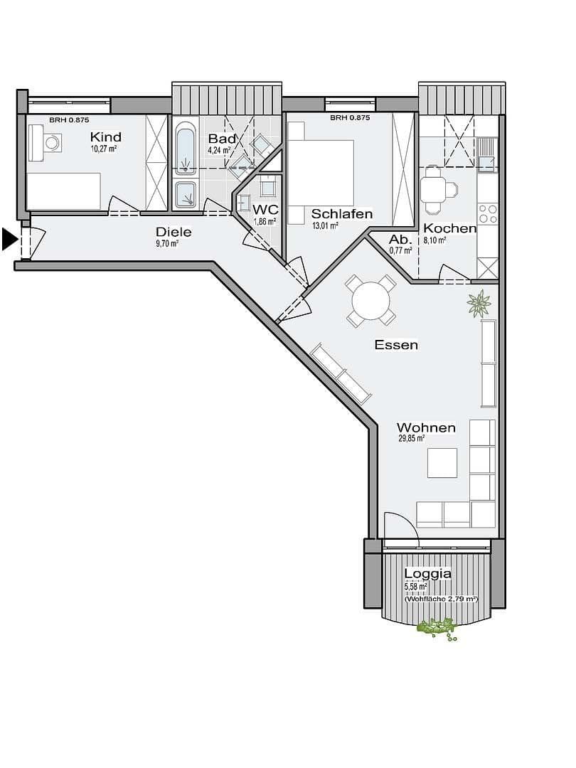 Pronájem bytu 3+kk 81 m², Sterkrader Straße 248, Dinslaken, Severní Porýní-Vestfálsko Pronájem bytu 3+kk 81 m², Sterkrader Straße 248, Dinslaken, Severní Porýní-Vestfálsko