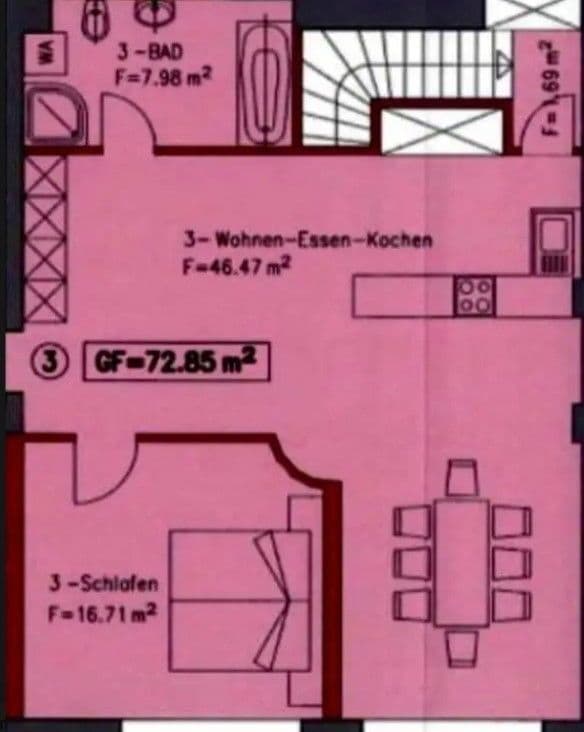 Prodej bytu 3+1 103 m², Baden-Baden, Bádensko-Württembersko Prodej bytu 3+1 103 m², Baden-Baden, Bádensko-Württembersko