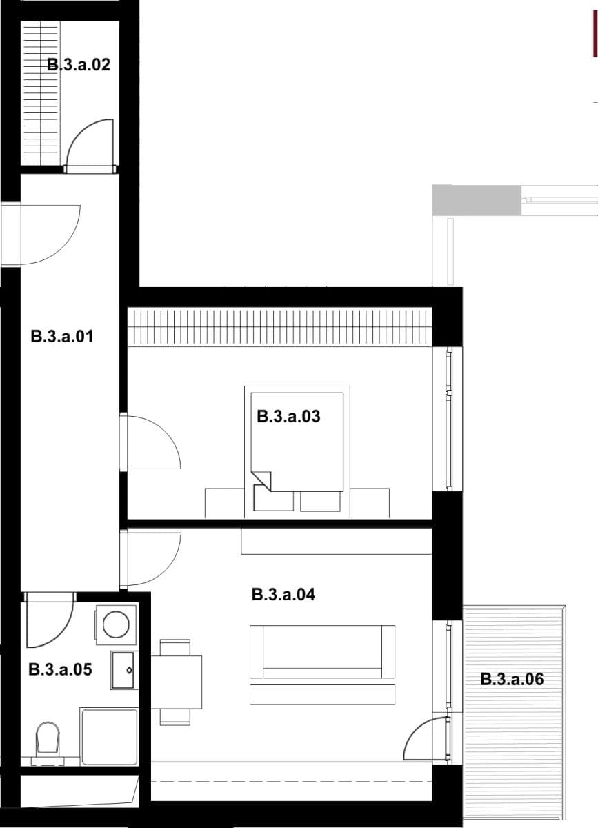 Pronájem bytu 2+kk 59 m², Ghegova, Brno, Jihomoravský kraj Pronájem bytu 2+kk 59 m², Ghegova, Brno, Jihomoravský kraj