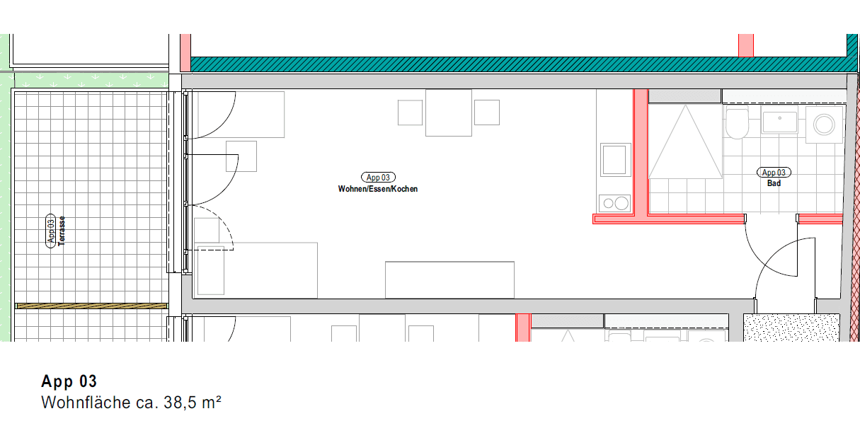 Pronájem bytu 1+1 39 m², Erlangen, Bavorsko Pronájem bytu 1+1 39 m², Erlangen, Bavorsko