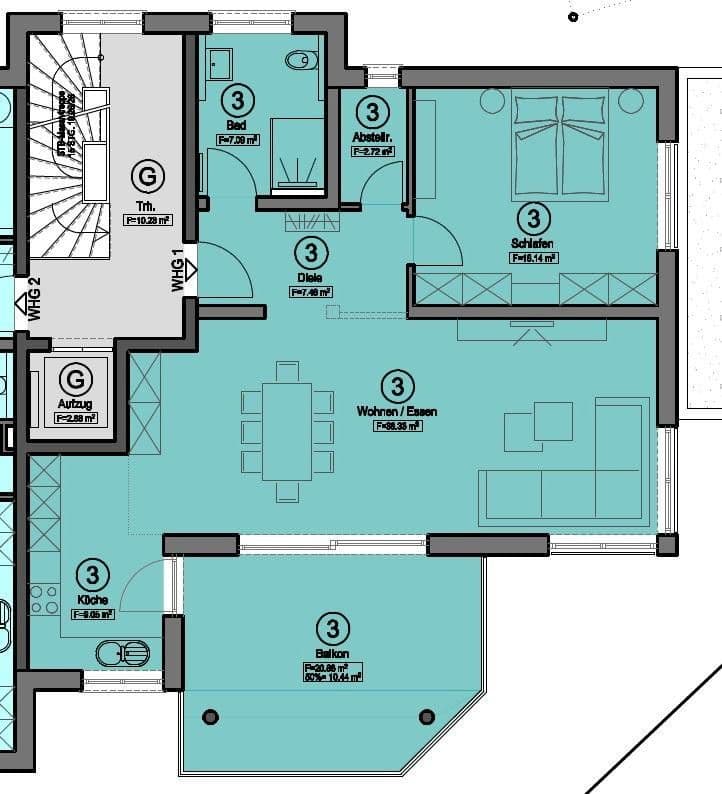 Prodej bytu 2+kk 94 m², Kreuzstraße 47, Horb am Neckar, Bádensko-Württembersko Prodej bytu 2+kk 94 m², Kreuzstraße 47, Horb am Neckar, Bádensko-Württembersko