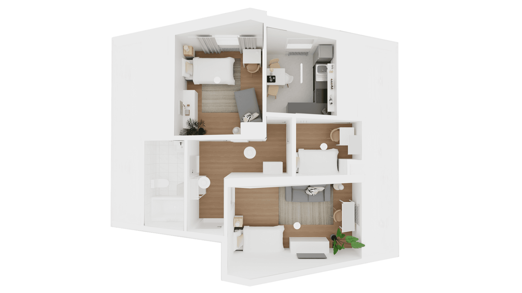 Pronájem bytu 3+1 50 m², Elbogenerstr. 7, Dachau, Bavorsko Pronájem bytu 3+1 50 m², Elbogenerstr. 7, Dachau, Bavorsko