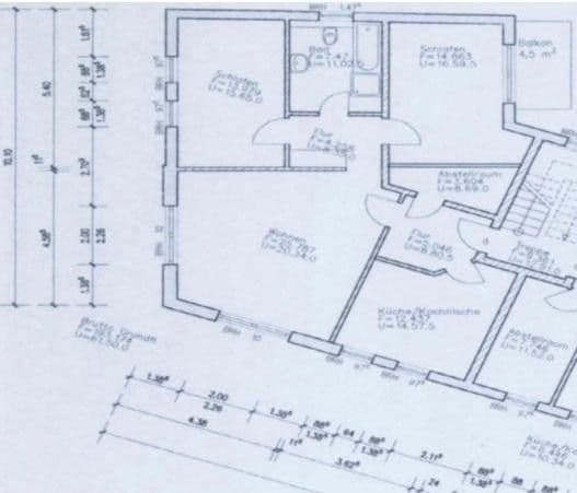 Pronájem bytu 3+1 89 m², Gleviner Mauer 22, Güstrow, Mecklenburg-Vorpommern Pronájem bytu 3+1 89 m², Gleviner Mauer 22, Güstrow, Mecklenburg-Vorpommern