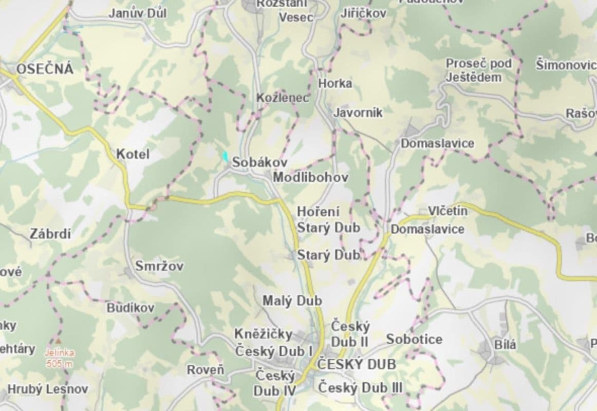Prodej pozemku 5.615 m², Český Dub, Liberecký kraj Prodej pozemku 5.615 m², Český Dub, Liberecký kraj