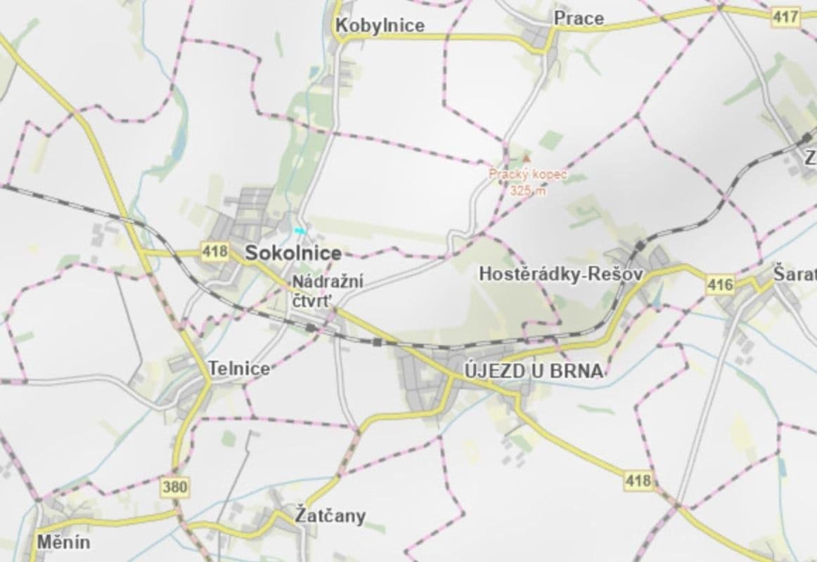 Prodej pozemku 3.736 m², Sokolnice, Jihomoravský kraj Prodej pozemku 3.736 m², Sokolnice, Jihomoravský kraj