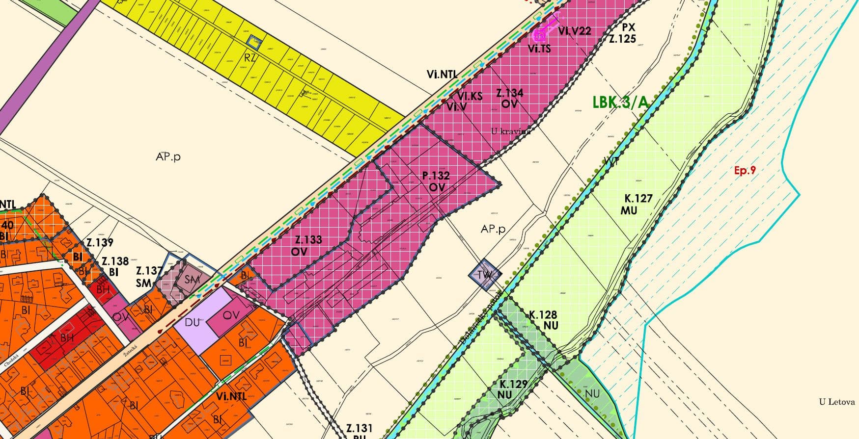 Prodej pozemku 6.963 m², Žatecká, Podbořany, Ústecký kraj Prodej pozemku 6.963 m², Žatecká, Podbořany, Ústecký kraj