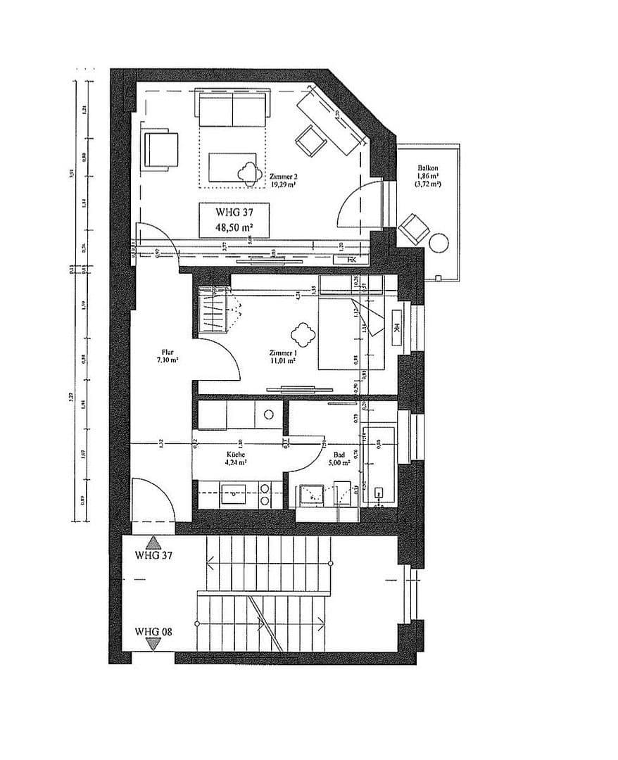 Pronájem bytu 2+1 48 m², Winsstraße 59, Berlin, Berlín Pronájem bytu 2+1 48 m², Winsstraße 59, Berlin, Berlín