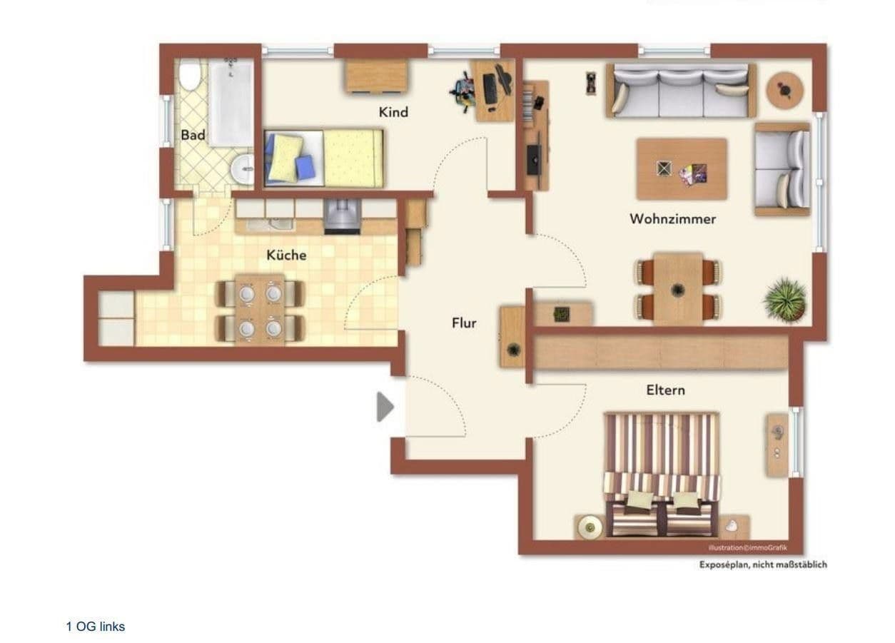 Pronájem bytu 3+1 73 m², Demitz-Thumitz, Sasko Pronájem bytu 3+1 73 m², Demitz-Thumitz, Sasko
