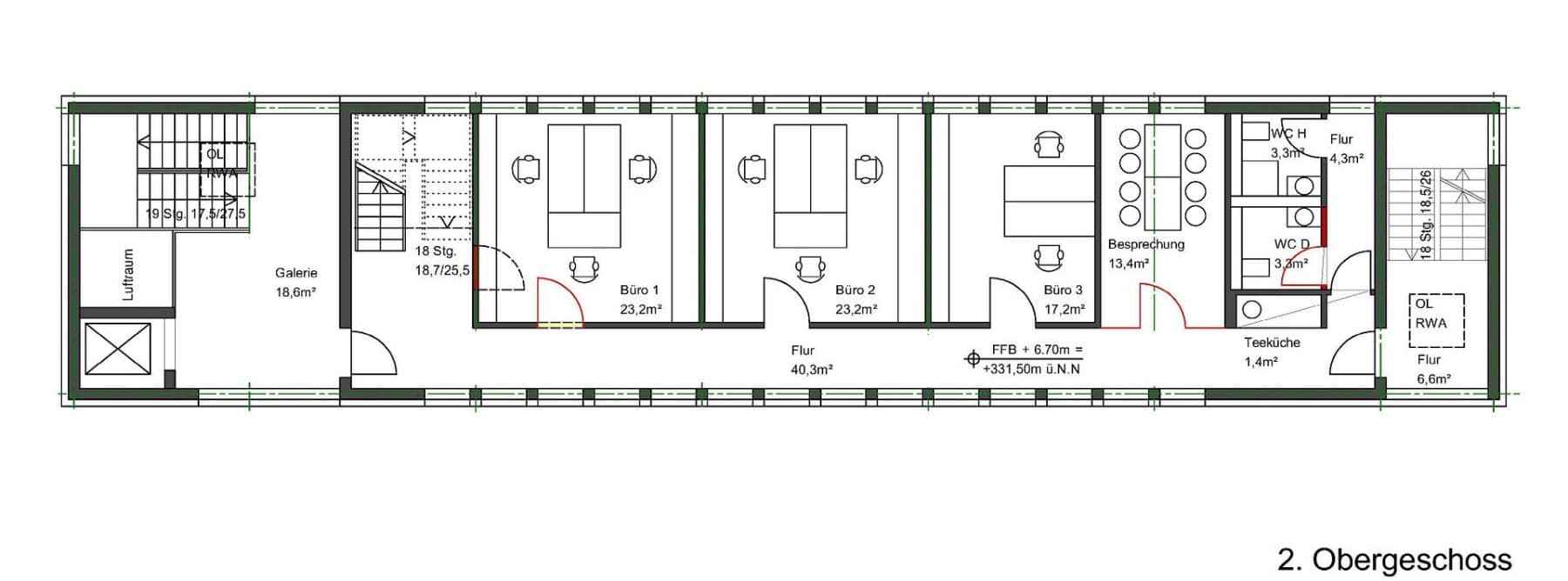 Pronájem kanceláře 380 m², Dieselstr. 10, Ditzingen, Bádensko-Württembersko Pronájem kanceláře 380 m², Dieselstr. 10, Ditzingen, Bádensko-Württembersko