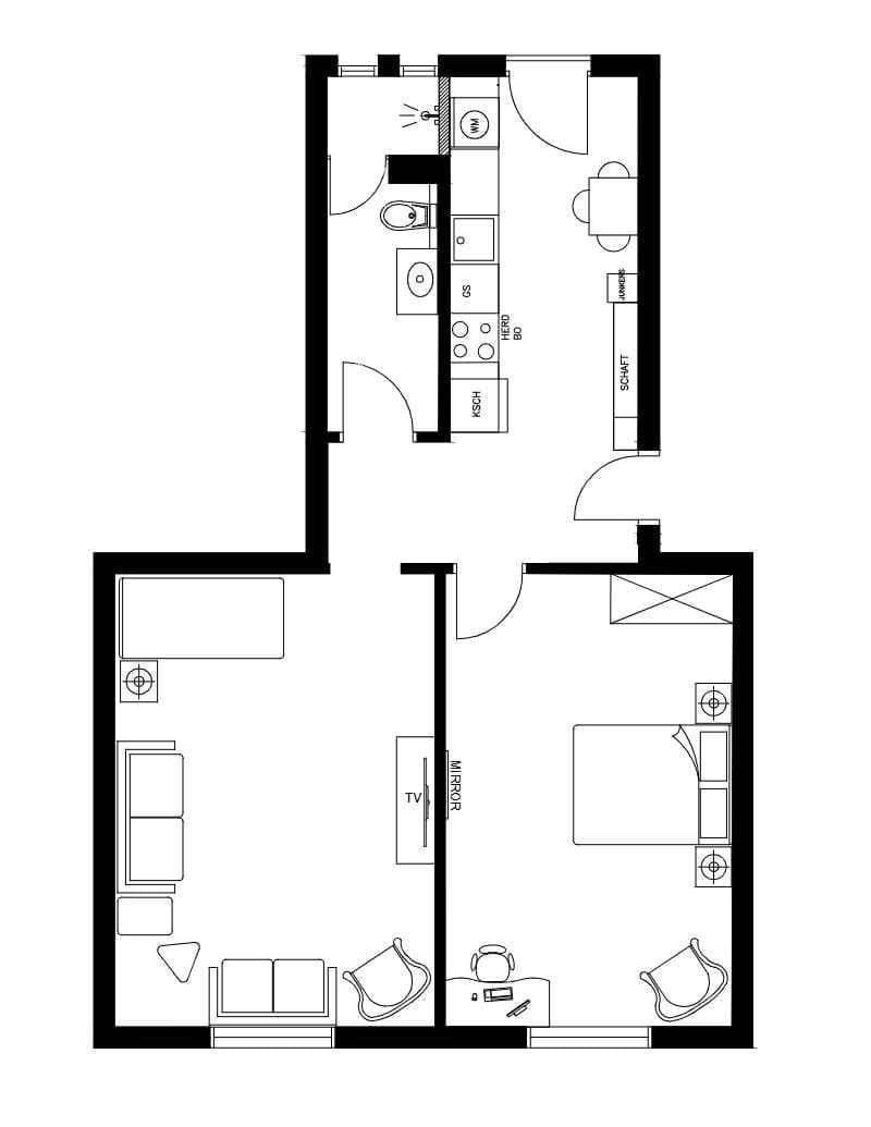 Pronájem bytu 2+1 59 m², Berlin, Berlín Pronájem bytu 2+1 59 m², Berlin, Berlín
