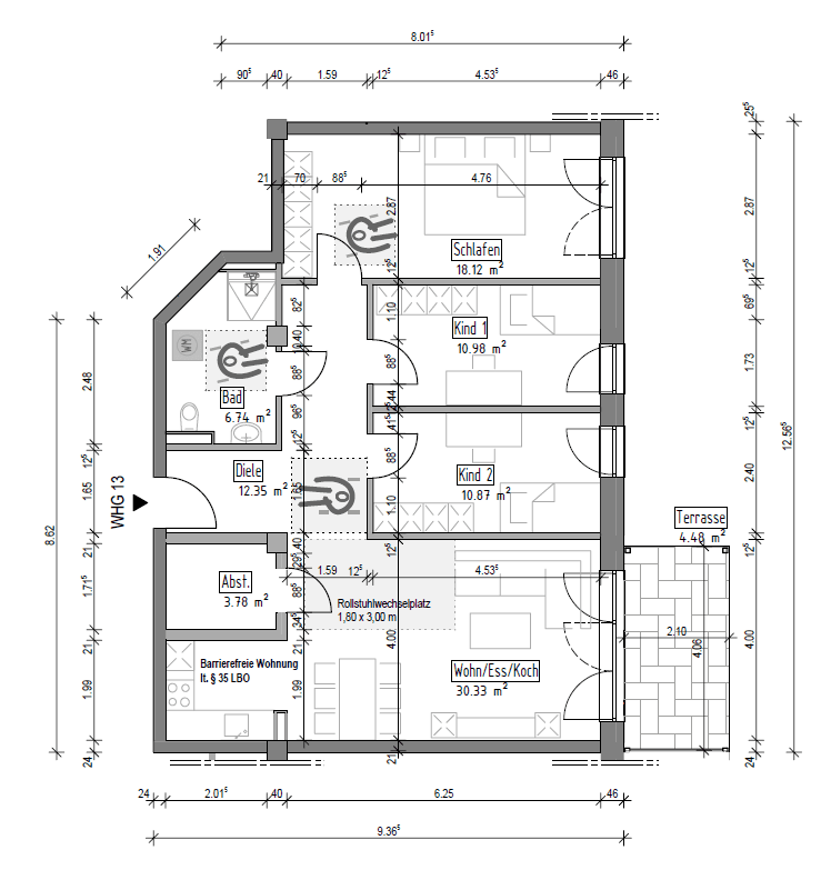 Pronájem bytu 4+1 98 m², Meisterstr. 19, Balingen, Bádensko-Württembersko Pronájem bytu 4+1 98 m², Meisterstr. 19, Balingen, Bádensko-Württembersko