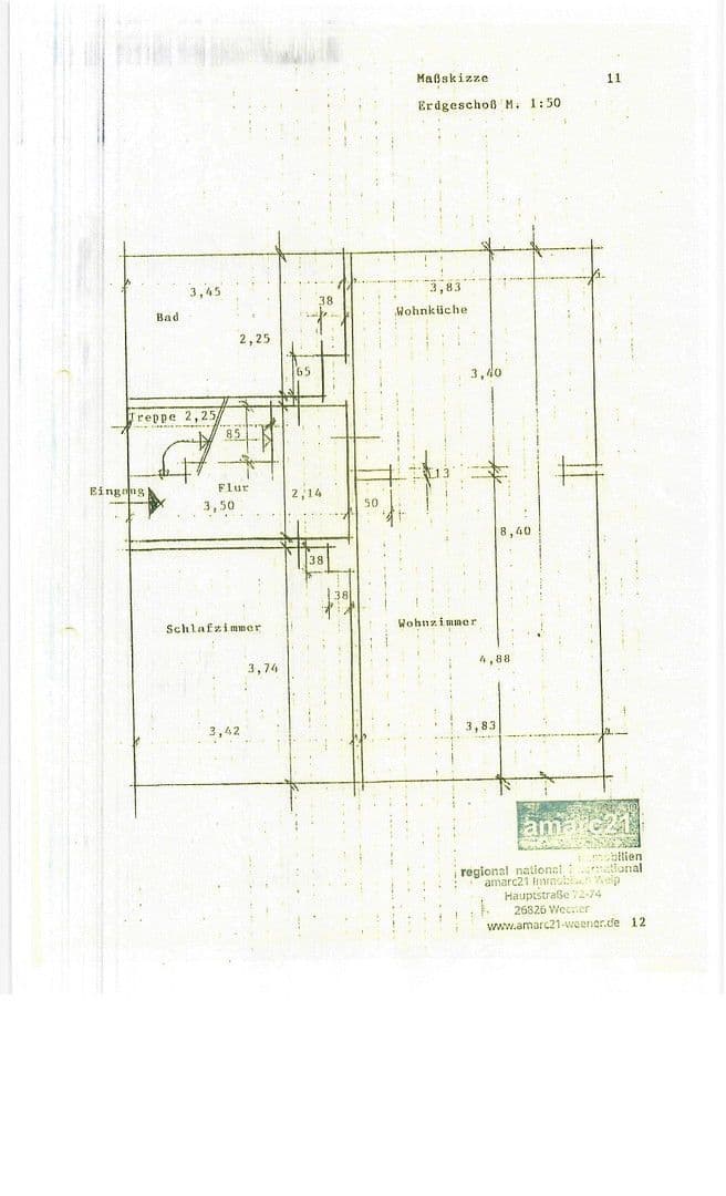 Prodej domu 90 m², pozemek 600 m², Weener, Dolní Sasko Prodej domu 90 m², pozemek 600 m², Weener, Dolní Sasko