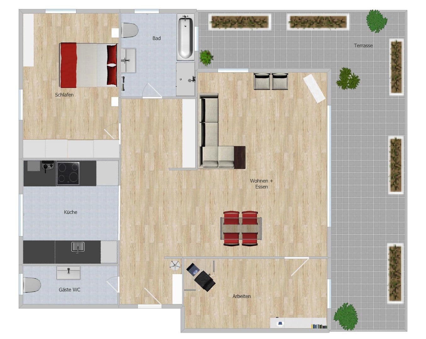 Pronájem bytu 3+1 98 m², Welschstrasse, Wiesbaden, Hessen Pronájem bytu 3+1 98 m², Welschstrasse, Wiesbaden, Hessen
