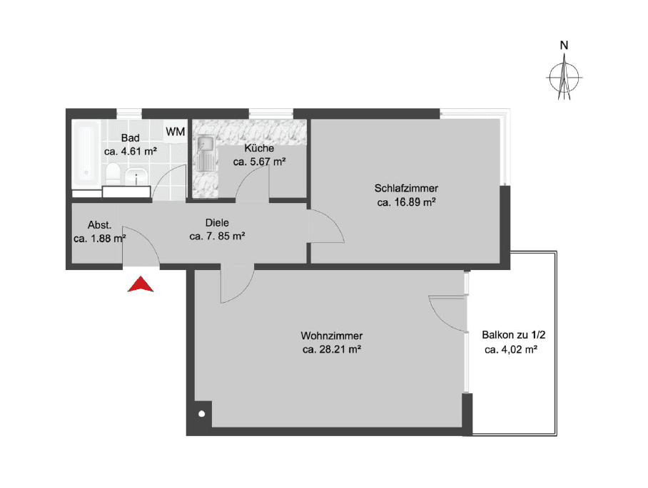 Pronájem bytu 2+1 70 m², Fürkhofstr. 18, München-Bogenhausen, Bavorsko Pronájem bytu 2+1 70 m², Fürkhofstr. 18, München-Bogenhausen, Bavorsko