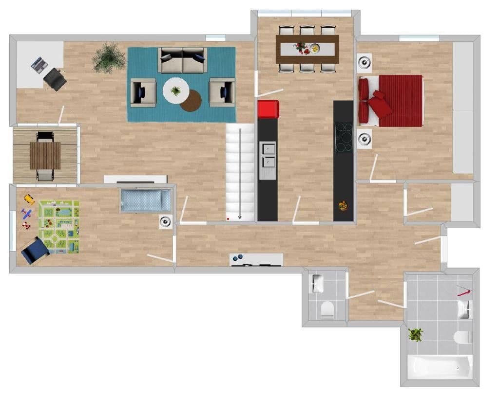 Pronájem bytu 4+1 108 m², Richard-Strauß-Allee 3, Wuppertal, Severní Porýní-Vestfálsko Pronájem bytu 4+1 108 m², Richard-Strauß-Allee 3, Wuppertal, Severní Porýní-Vestfálsko